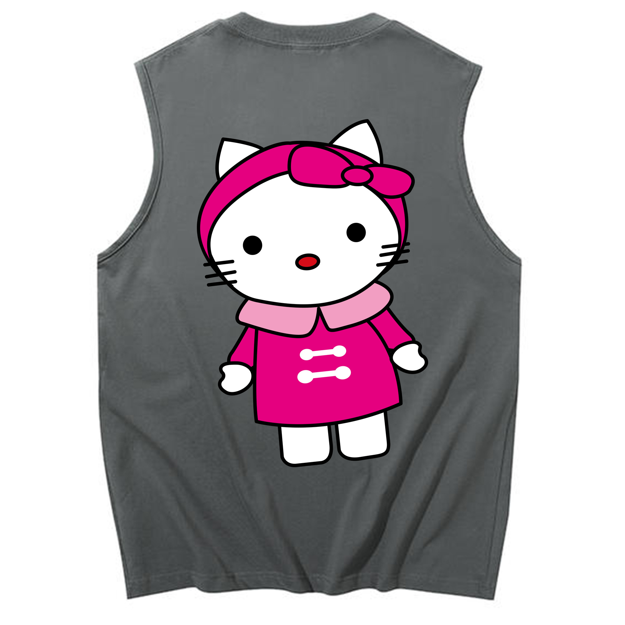 （画像用） Hello Kitty ハローキティ コットン100％タンクトップ（背面プリント）